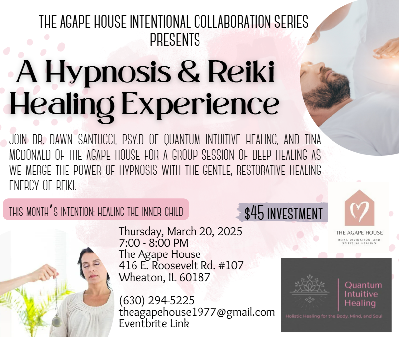 A Hypnosis & Reiki Healing Experience: Healing the Inner Child